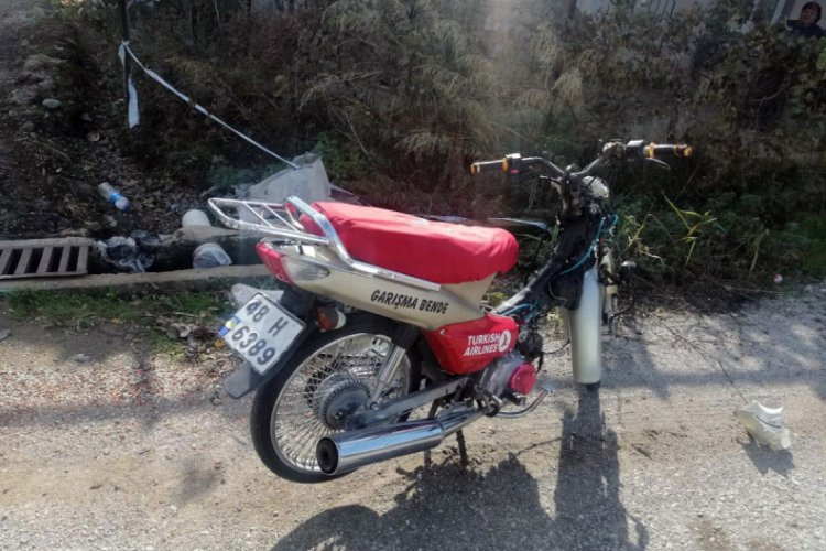 Motosikletin &ccedil;arptığı &ccedil;ocuk hayatını kaybetti