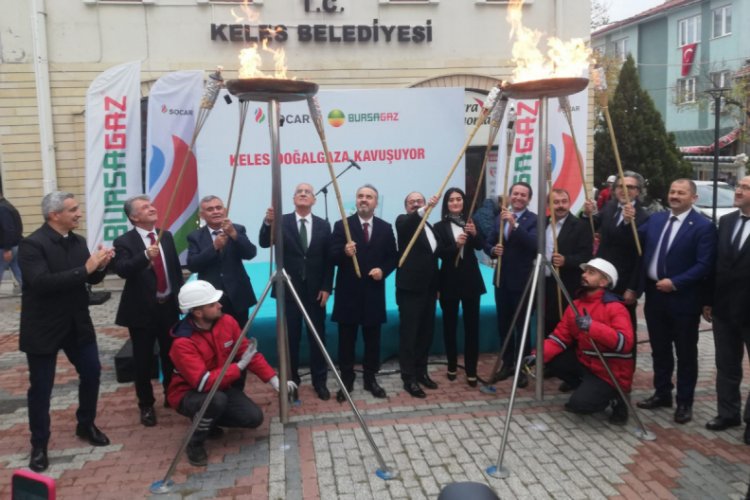 Bursa Keles'te doğalgaz heyecanı