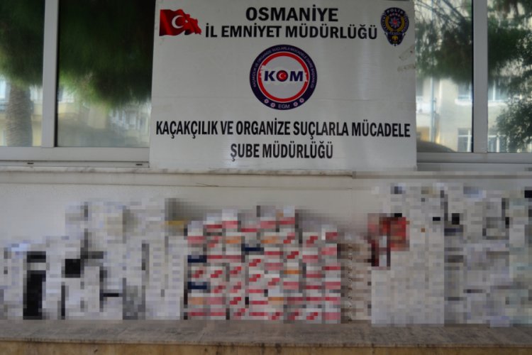 Osmaniye'de ka&ccedil;ak sigara operasyonu