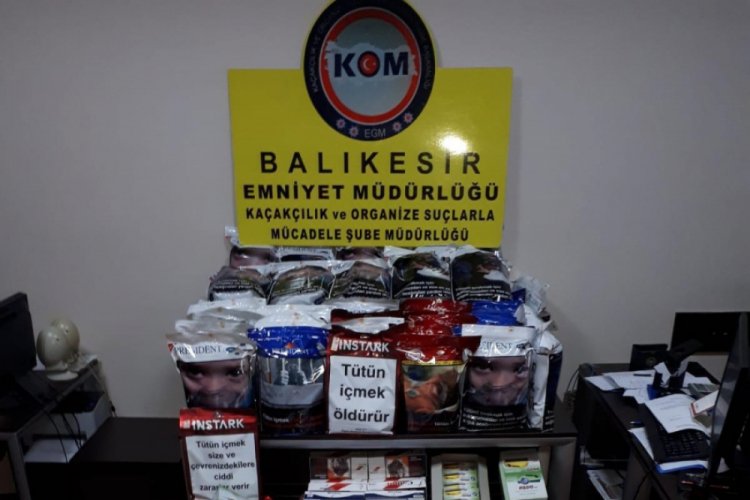 Polis 197 kilo ka&ccedil;ak t&uuml;t&uuml;n yakaladı