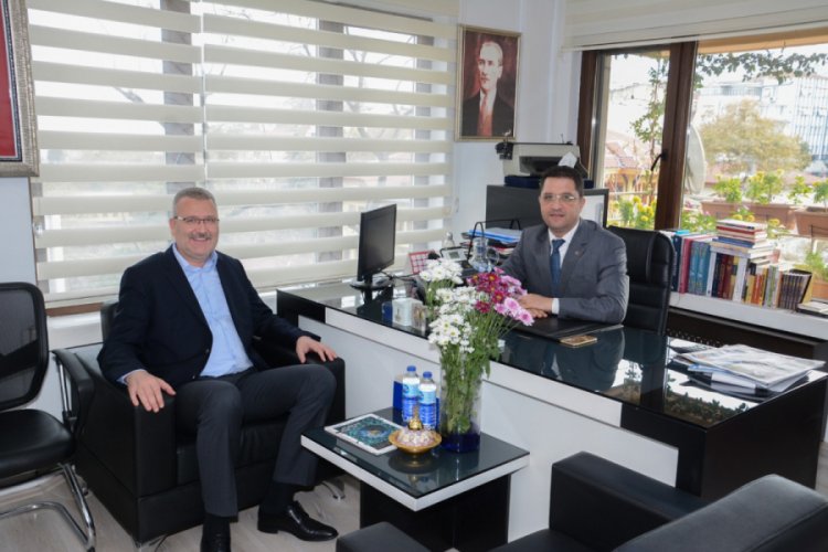 Bursa Karacabey Belediye Başkanı &Ouml;zkan'dan Basın İlan Kurumu'na ziyaret