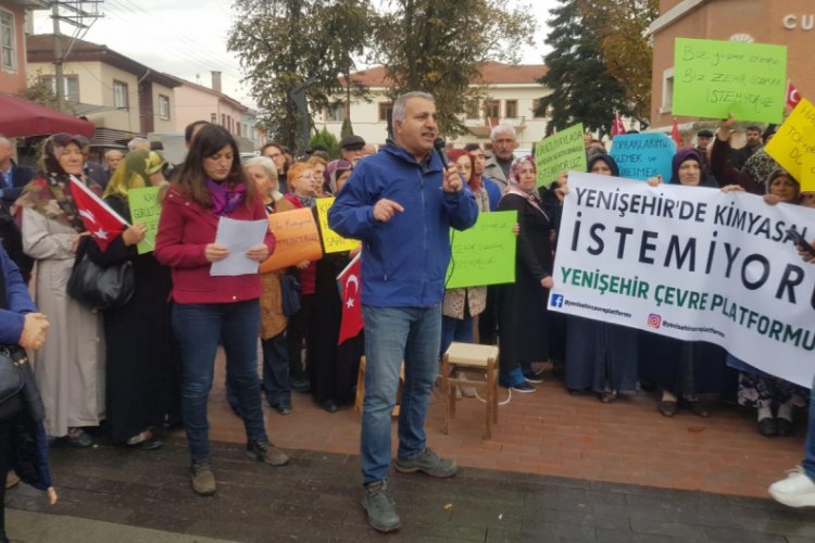 Bursa Yenişehir'de atık barajı protestosu!