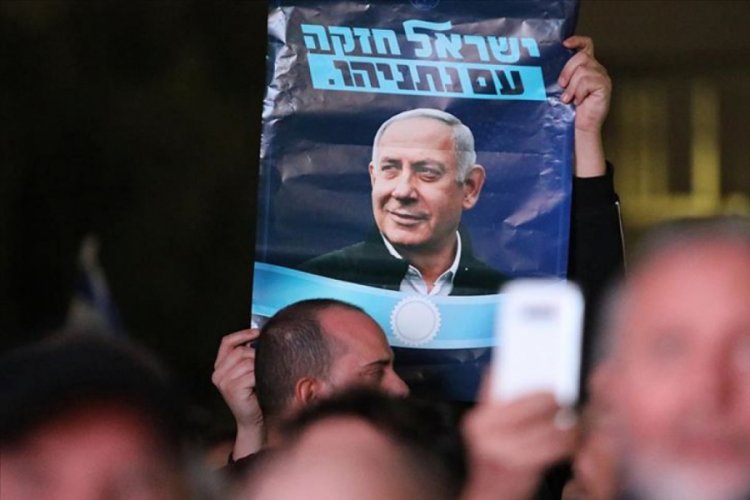 Tel Aviv'deki Netanyahu'ya destek g&ouml;sterisine beklenen katılım olmadı