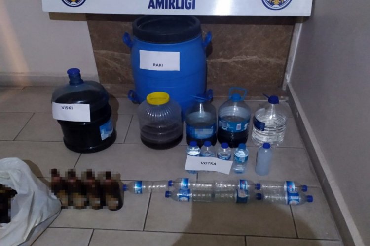 Bursa İznik'te ka&ccedil;ak i&ccedil;ki operasyonu