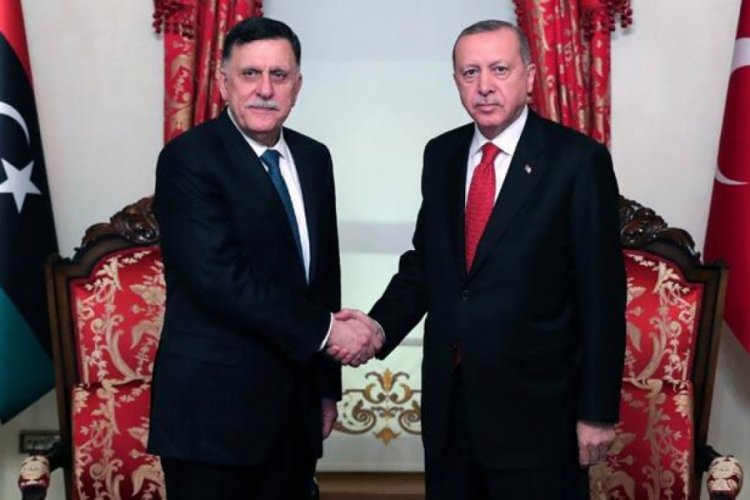 Cumhurbaşkanı Erdoğan, Fayez Al Sarraj'ı kabul etti