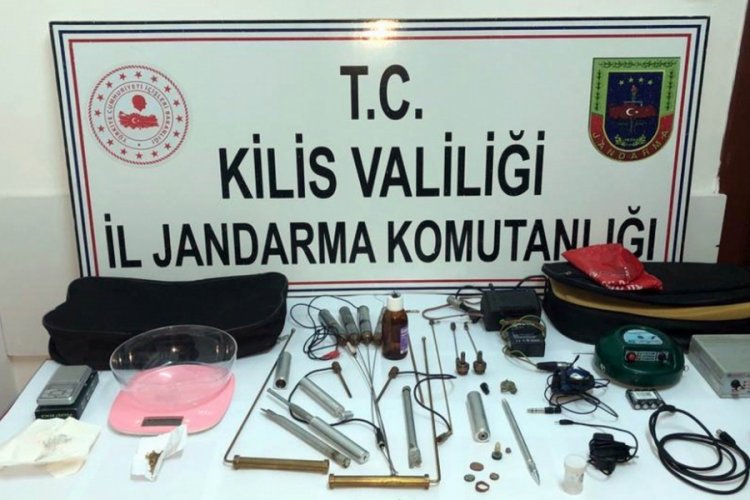 Ka&ccedil;ak kazı yapan kişiye jandarmadan su&ccedil;&uuml;st&uuml;