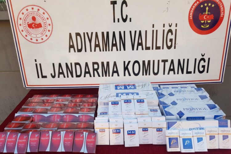 Adıyaman'da ka&ccedil;ak sigara ele ge&ccedil;irildi