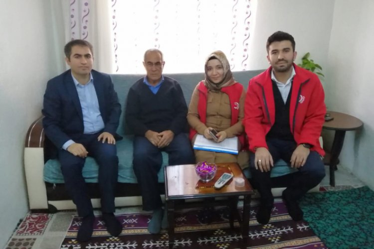 M&uuml;d&uuml;r Yavaş'tan Kıbrıs Gazisine ziyaret