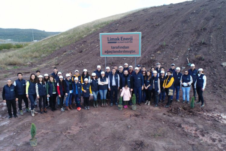 Limak Enerji Yeşil D&ouml;n&uuml;ş&uuml;m Ormanları i&ccedil;in fidanları bu kez Bursa'da dikti