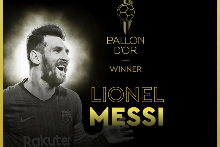 Ballon d'Or 6'ncı kez Lionel Messi'nin