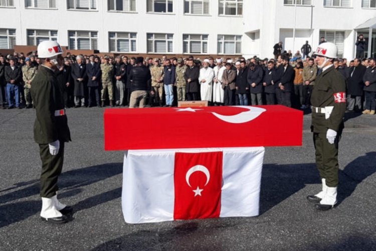 Şehit Piyade S&ouml;zleşmeli Er, t&ouml;renle k&ouml;y&uuml;ne uğurlandı