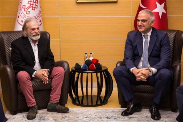 Bakan Ersoy, Haluk Bilginer'i kabul etti