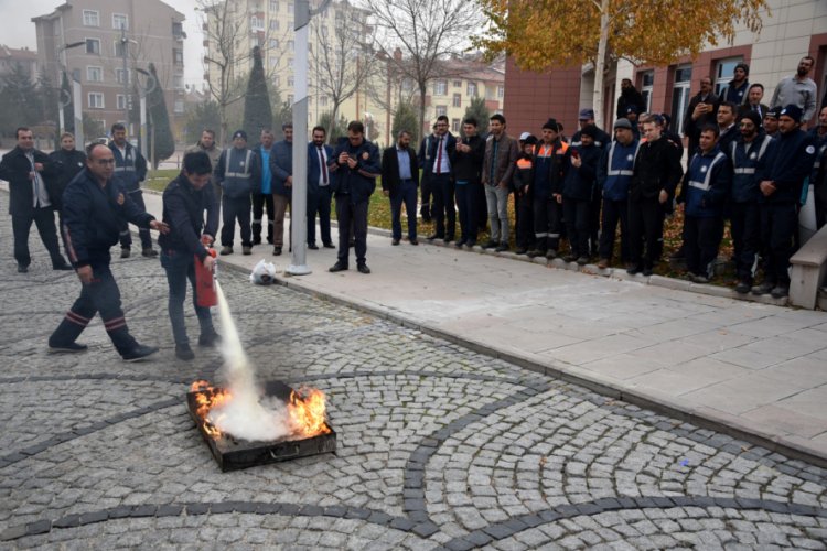 Doğal afetlere karşı hazırlık eğitimi verildi