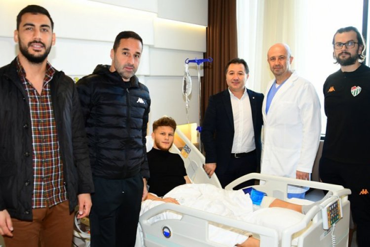 Ramazan Keskin'e ge&ccedil;miş olsun ziyareti