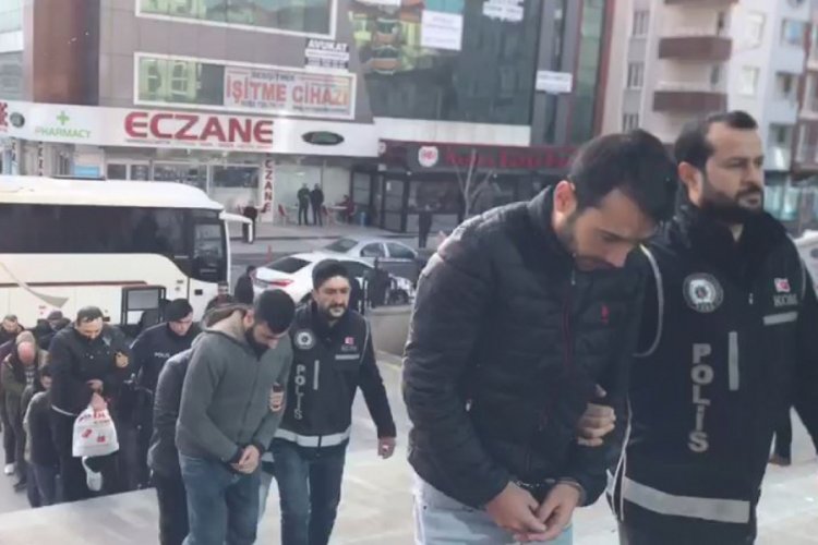 5 milyonluk zarar vermişlerdi, 31 kişi tutuklandı