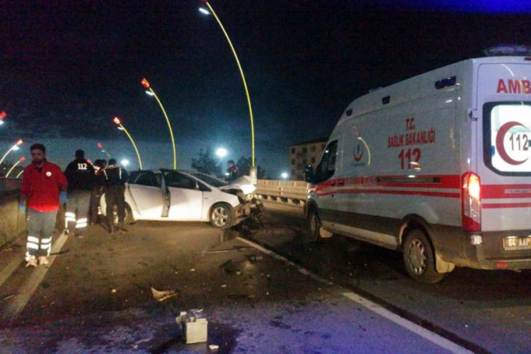 K&ouml;pr&uuml;den d&uuml;şen demir ayağına isabet etti