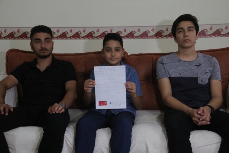 Şehit polis çocuklarından asker ve polise mektup