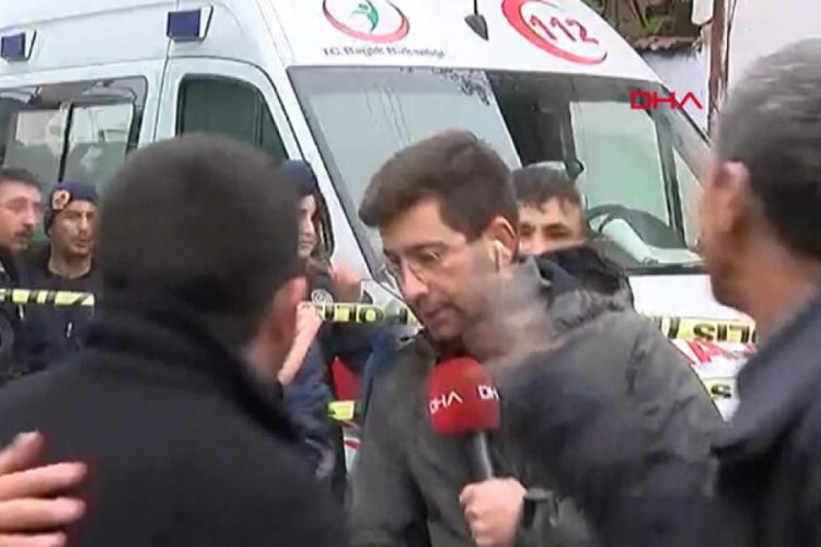 Acı haberi aktaran muhabire &ccedil;irkin saldırı!