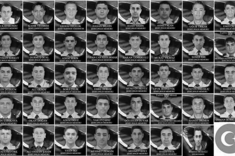 Şehitlerinin isimleri telsizden okundu