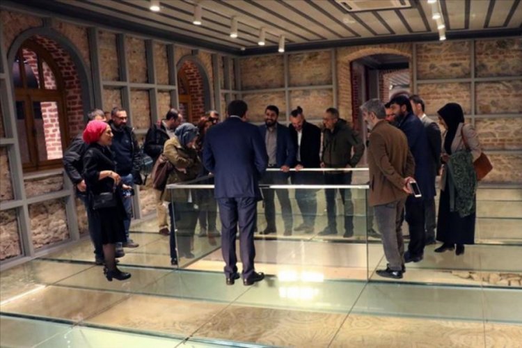 Tarihi binanın restorasyonu sırasında bulunan mozaik koruma altına alındı