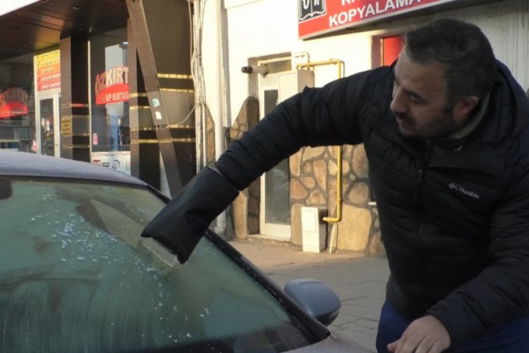 Kars'ta soğuk hava etkili oldu