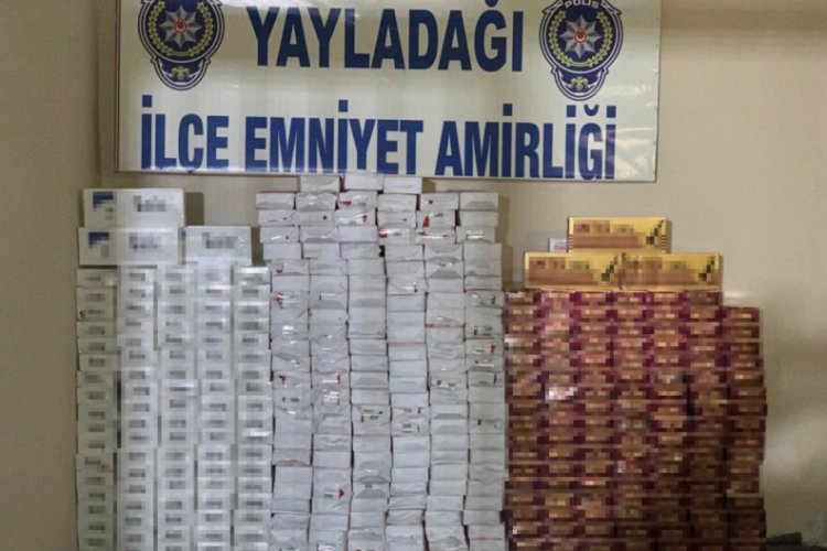 3 bin 760 paket ka&ccedil;ak sigara ele ge&ccedil;irildi