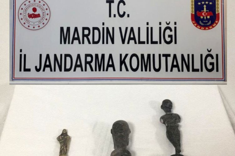 Tarihi eser operasyonunda heykeller ele ge&ccedil;irildi