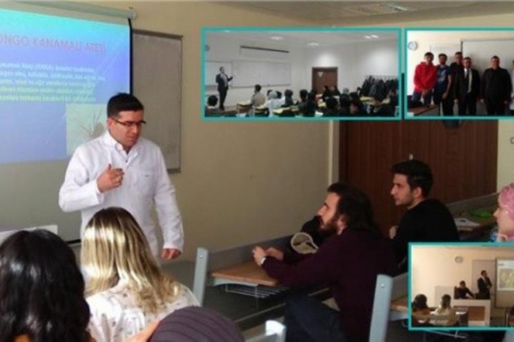 Sağlık fak&uuml;ltesi &ouml;ğrencilerine eğitim verildi
