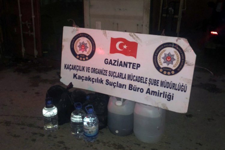 95 litre sahte alkol yakalandı