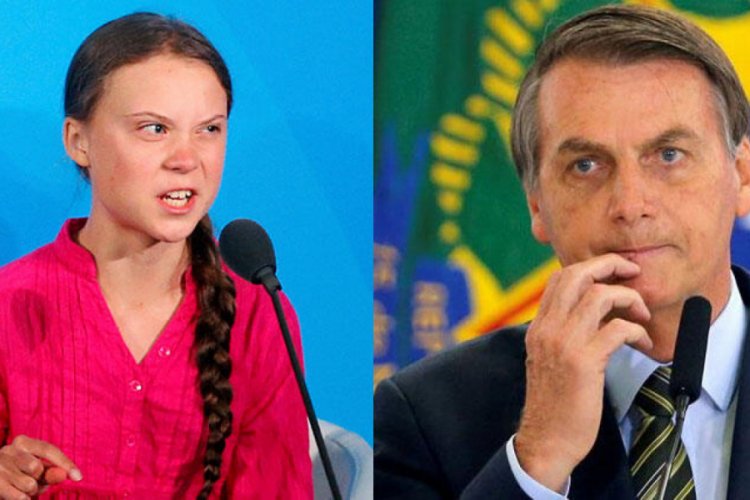 Brezilya lideri Greta'ya 'velet' dedi