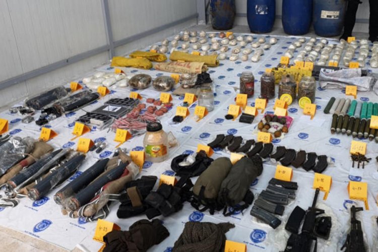 PKK'ya ait cephane ele ge&ccedil;irildi: 22 g&ouml;zaltı