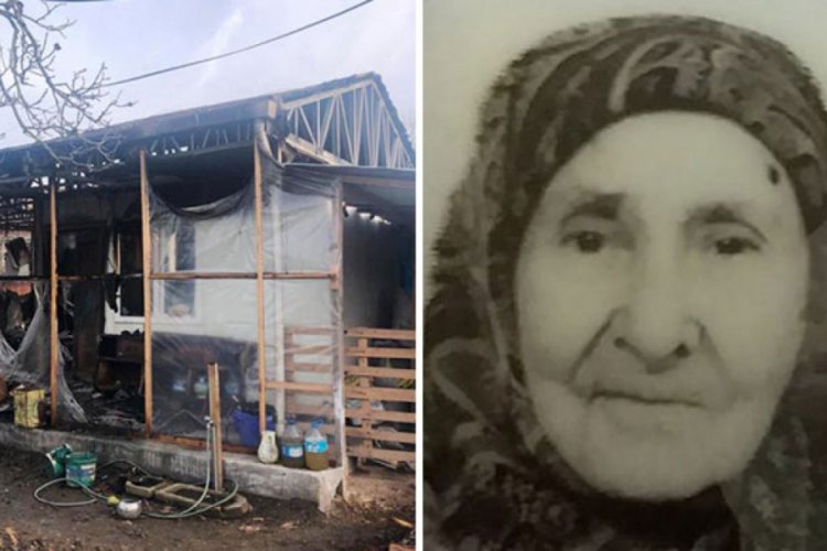 Yaşlı kadın yangında hayatını kaybetti