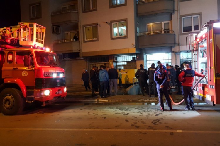 Yangına itfaiye zamanında m&uuml;dahale etti