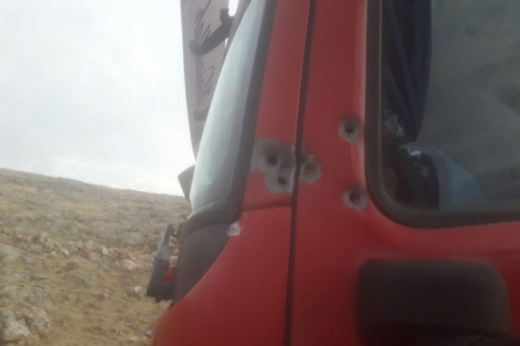 TIR şof&ouml;r&uuml; silahlı saldırıya uğradı