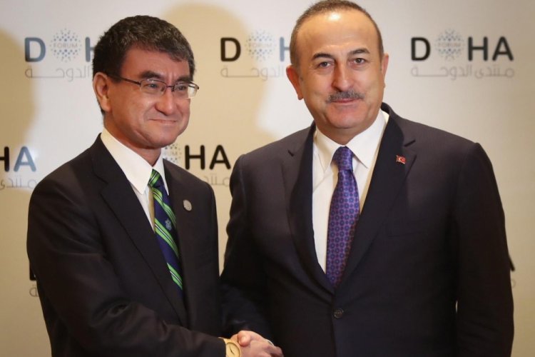 &Ccedil;avuşoğlu, Japonya Savunma Bakanı Kono ile g&ouml;r&uuml;şt&uuml;