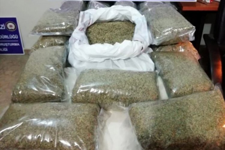 Bursa Gürsu'da 15 kilogram uyuşturucu ele geçirildi