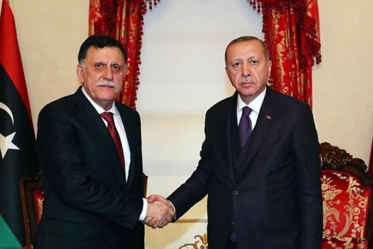 Cumhurbaşkanı Erdoğan, Sarraj ile g&ouml;r&uuml;şt&uuml;