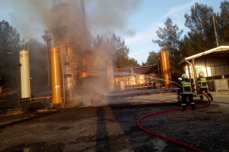 Ham petrol tankında korkutan yangın