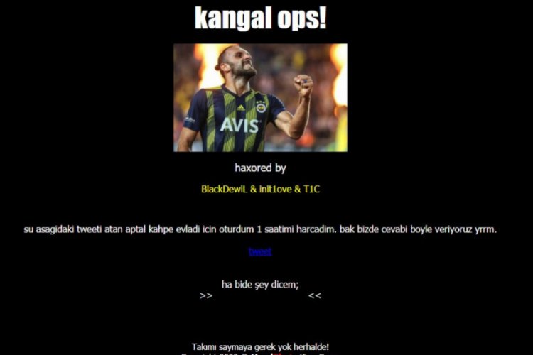 Sivasspor'un resmi sitesi hacklendi