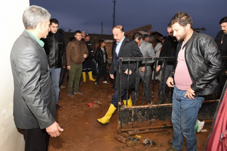 Şanlıurfa Valisi sel b&ouml;lgesini ziyaret etti