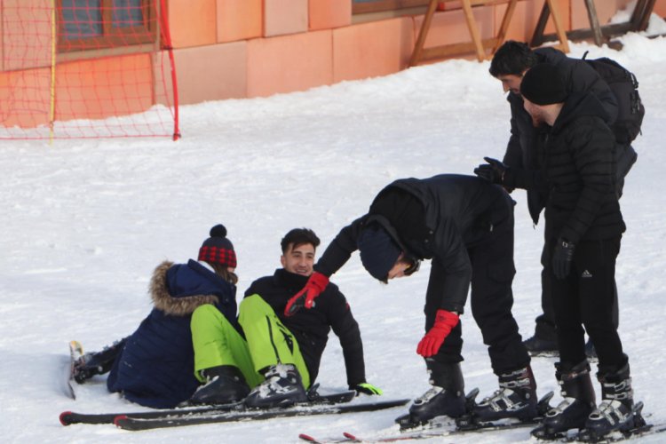 Paland&ouml;ken'de kayak dersleri başladı