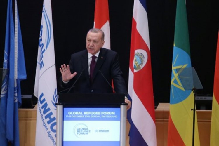 Erdoğan, K&uuml;resel M&uuml;lteci Forumu'nda konuştu! "Harcadığımız rakam 40 milyar doları aştı"