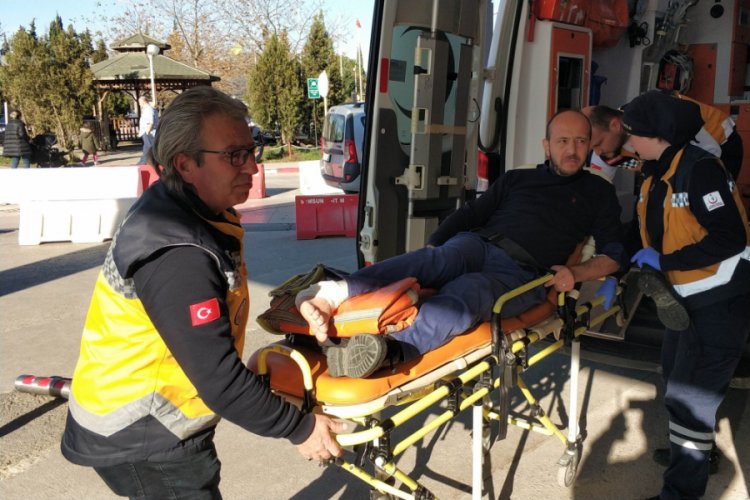İş yerinde silahla saldırıya uğradı