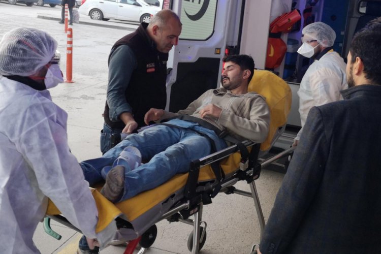 Bursa'da sondaj yaparken gazdan etkilenen işçi, hastanelik oldu