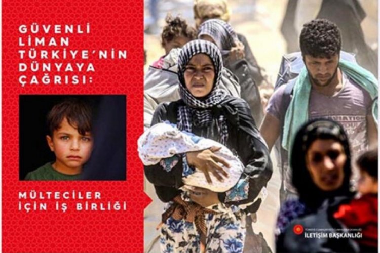 Erdoğan'dan liderlere "M&uuml;lteciler İ&ccedil;in İş Birliği" kitabı