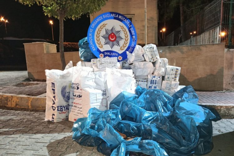 Şanlıurfa'da ka&ccedil;ak sigara ve t&uuml;t&uuml;ne g&ouml;zaltı