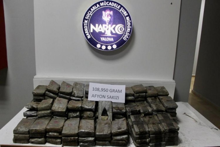 Yer altından 108 kilo Afyon sakızı &ccedil;ıktı