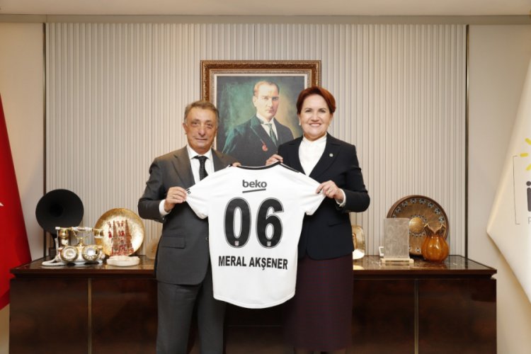 Akşener, Beşiktaş JK Başkanı &Ccedil;ebi'yi kabul etti