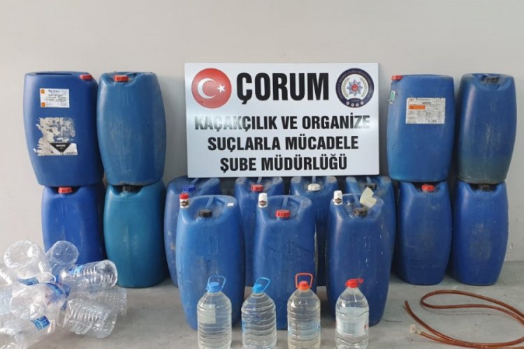 1 ton sahte i&ccedil;ki ele ge&ccedil;irildi