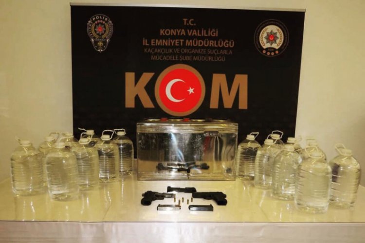 &Ccedil;ay kazanıyla ka&ccedil;ak alkol &uuml;retenler g&ouml;zaltına alındı
